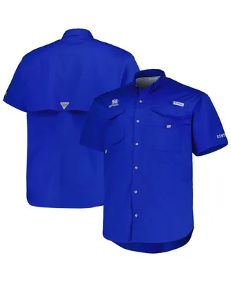 Men's Columbia Royal Kentucky Wildcats Big and Tall Bonehead Button-Up Shirt