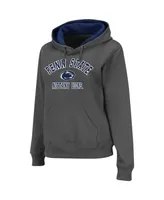 Women's Charcoal Penn State Nittany Lions Arch and Logo 2 Pullover Hoodie