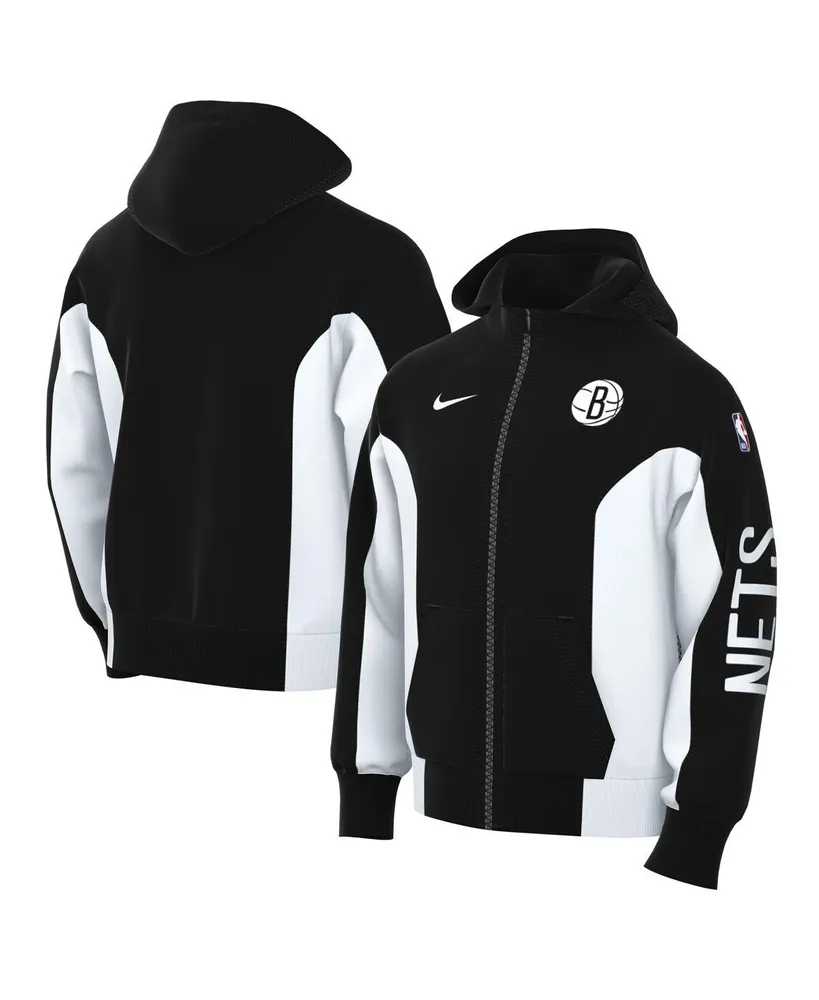 Men's Nike Black Brooklyn Nets 2023/24 Authentic Showtime Full-Zip Hoodie