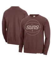 Men's Nike Garnet Phoenix Suns 2023/24 Authentic Standard Issue Travel Performance Pullover Sweatshirt