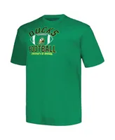 Men's Champion Green Distressed Oregon Ducks Big and Tall Football Helmet T-shirt