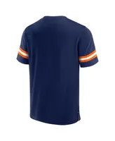 Men's Fanatics Navy Denver Broncos Jersey Tackle V-Neck T-shirt