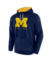 Men's Fanatics Navy Michigan Wolverines Defender Pullover Hoodie