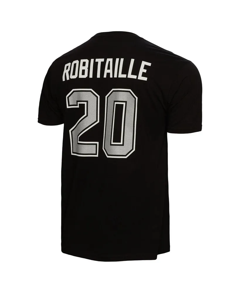 Men's Mitchell & Ness Luc Robitaille Black Los Angeles Kings Name and Number T-shirt