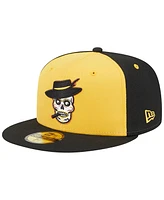 Men's New Era Yellow Inland Empire 66ers Theme Nights Inland Empire Pachucos 59FIFTY Fitted Hat