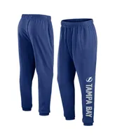 Men's Fanatics Blue Tampa Bay Lightning Chop Block Fleece Sweatpants