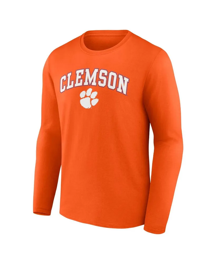 Men's Fanatics Clemson Tigers Campus Long Sleeve T-shirt