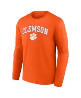 Men's Fanatics Clemson Tigers Campus Long Sleeve T-shirt