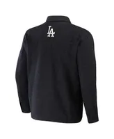 Men's Darius Rucker Collection by Fanatics Black Los Angeles Dodgers Ringstop Full-Snap Shacket