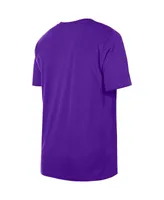 Men's New Era Purple Los Angeles Lakers Throwback T-shirt
