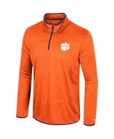 Men's Colosseum Orange Clemson Tigers Wright Quarter-Zip Windshirt