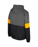 Men's Colosseum Charcoal Appalachian State Mountaineers Miles Full-Zip Hoodie Jacket