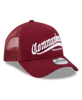 Men's New Era Burgundy Washington Commanders Caliber Trucker 9FORTY Adjustable Hat