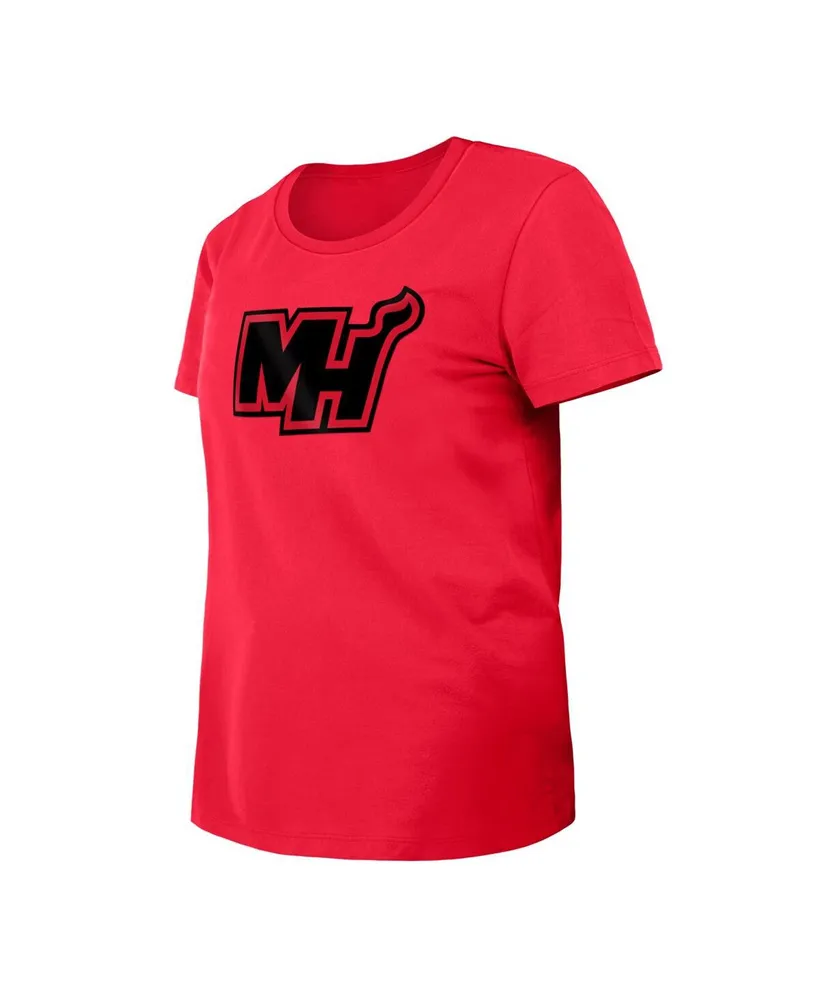 Women's New Era Red Miami Heat 2023/24 City Edition T-shirt