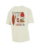 Men's Comfortwash Cream Clemson Tigers Camping Trip T-shirt