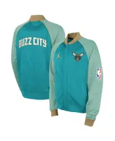 Big Boys Jordan Teal Charlotte Hornets 2023/24 City Edition Authentic Showtime Full-Zip Jacket