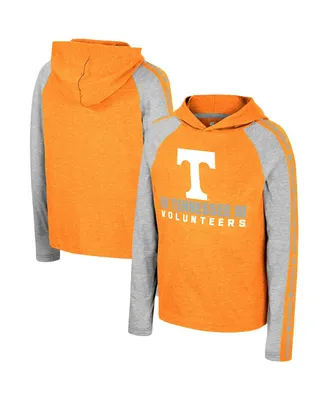 Big Boys Colosseum Tennessee Orange Tennessee Volunteers Ned Raglan Long Sleeve Hooded T-shirt