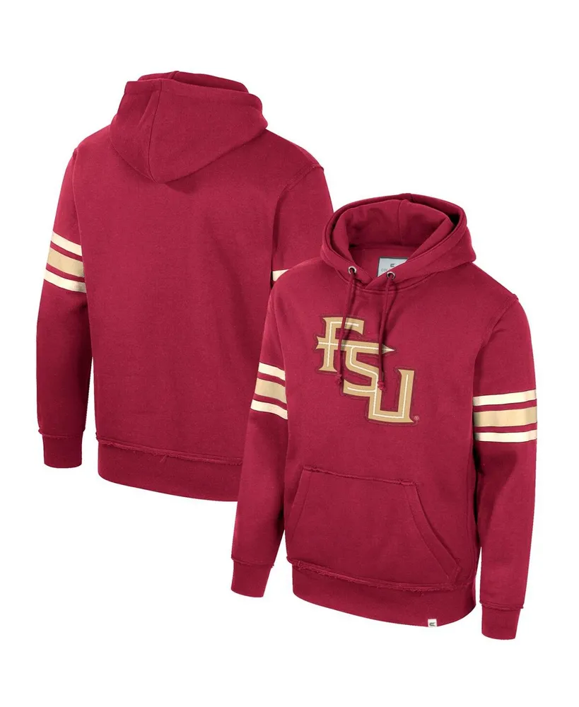 Men's Colosseum Garnet Florida State Seminoles Saluting Pullover Hoodie