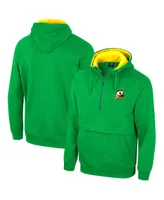 Men's Colosseum Green Oregon Ducks Half-Zip Hoodie