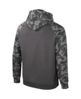 Men's Colosseum Charcoal Kentucky Wildcats Oht Military-Inspired Appreciation Camo Raglan Pullover Hoodie