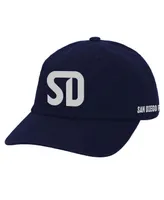 Men's and Women's Mitchell & Ness Navy San Diego Fc Monogram Adjustable Dad Hat