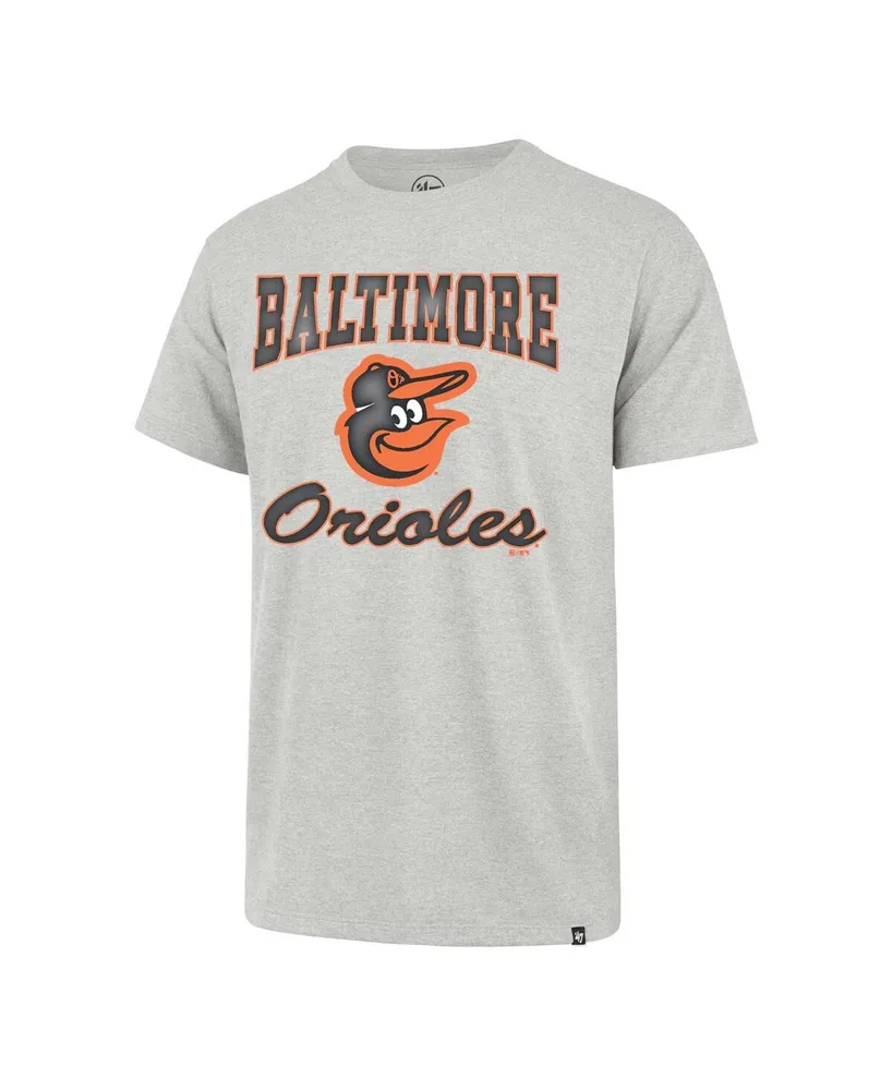 Men's '47 Brand Heather Gray Baltimore Orioles Sandy Daze Franklin T-shirt