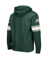 Men's Colosseum Green Ohio Bobcats 2.0 Lace-Up Pullover Hoodie