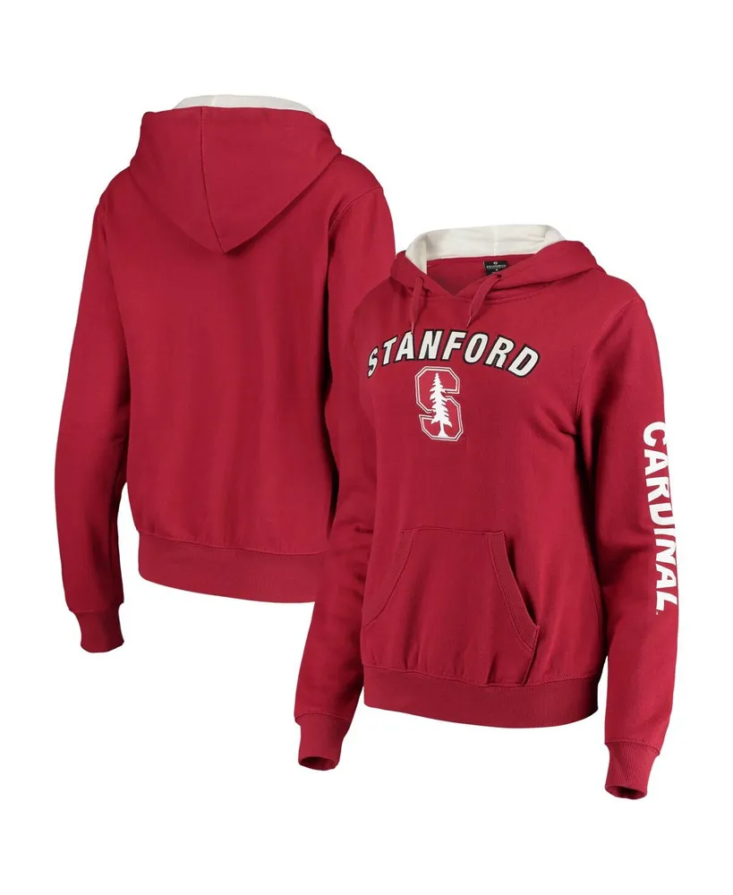 Women's Colosseum Cardinal Stanford Loud and Proud Pullover Hoodie