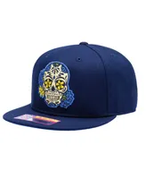 Men's and Women's Navy Club America Me Da Mi Calaverita Snapback Hat