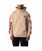 Men's and Women's The Wild Collective Cream Washington Commanders Heavy Block Pullover Hoodie