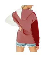 Women's Gameday Couture Crimson Alabama Tide Hall of Fame Colorblock Pullover Hoodie