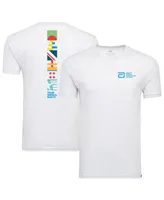 Men's and Women's Sportiqe White World Marathon Majors Comfy Tri-Blend T-shirt