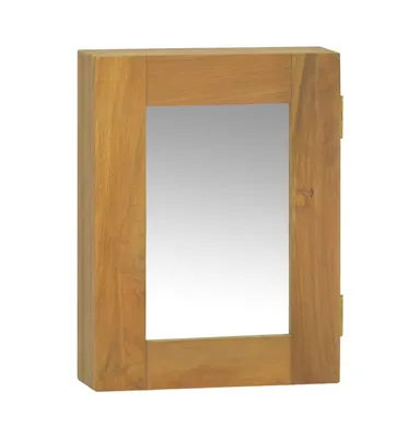 Mirror Cabinet 11.8"x3.9"x15.7" Solid Wood Teak