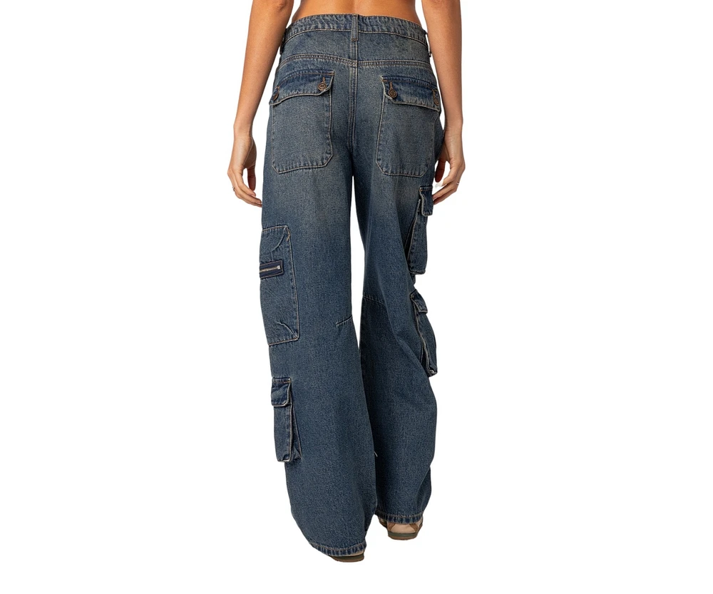 Women's Baggy boyfriend cargo jeans