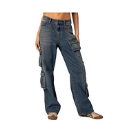 Women's Baggy boyfriend cargo jeans