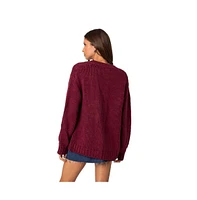 Edikted Women's Anina oversized knit cardigan