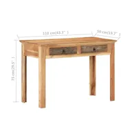 Desk 43.3"x19.7"x29.5" Solid Reclaimed Wood