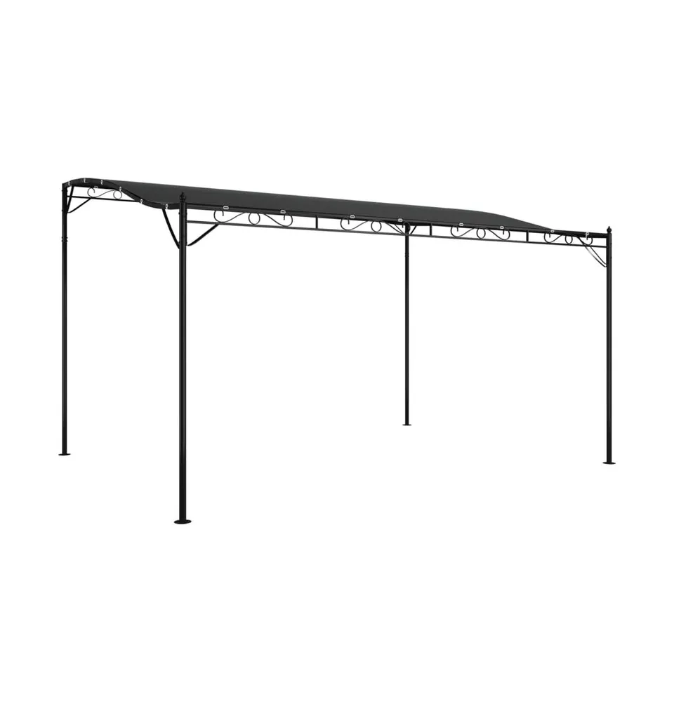 vidaXL Canopy Anthracite 13.1'x9.8' 0.6 oz/ft² Fabric and Steel