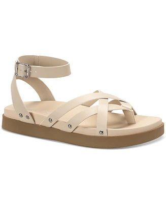 Sun + Stone Women's Finchh Strappy Footbed Sandals, Created for Macy's