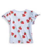 First Impressions Baby Girls Strawberry Garden T-Shirt, Created for Macy's