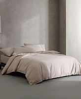 Calvin Klein Naturals Solid Cotton Tencel 3 Piece Duvet Cover Set