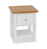 Nightstand 14.2"x11.8"x18.5" Solid Oak Wood