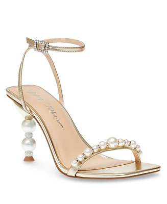 Betsey Johnson Women's Jacy Strappy Embellished Evening Sandals