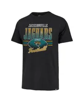 Men's '47 Brand Black Distressed Jacksonville Jaguars Last Call Franklin T-shirt