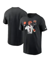 Men's Nike Joe Burrow Black Cincinnati Bengals Player Graphic T-shirt