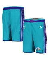 Big Boys Jordan Teal Charlotte Hornets Classic Edition Swingman Shorts