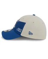 Men's New Era Cream, Royal Indianapolis Colts 2023 Sideline Historic 39THIRTY Flex Hat