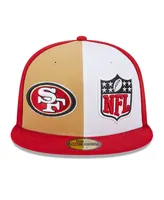 Men's New Era Gold, Scarlet San Francisco 49ers 2023 Sideline 59FIFTY Fitted Hat
