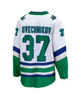 Men's Fanatics Andrei Svechnikov White Carolina Hurricanes Whalers Premier Breakaway Jersey