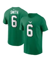 Men's Nike DeVonta Smith Kelly Green Philadelphia Eagles Alternate Player Name and Number T-shirt